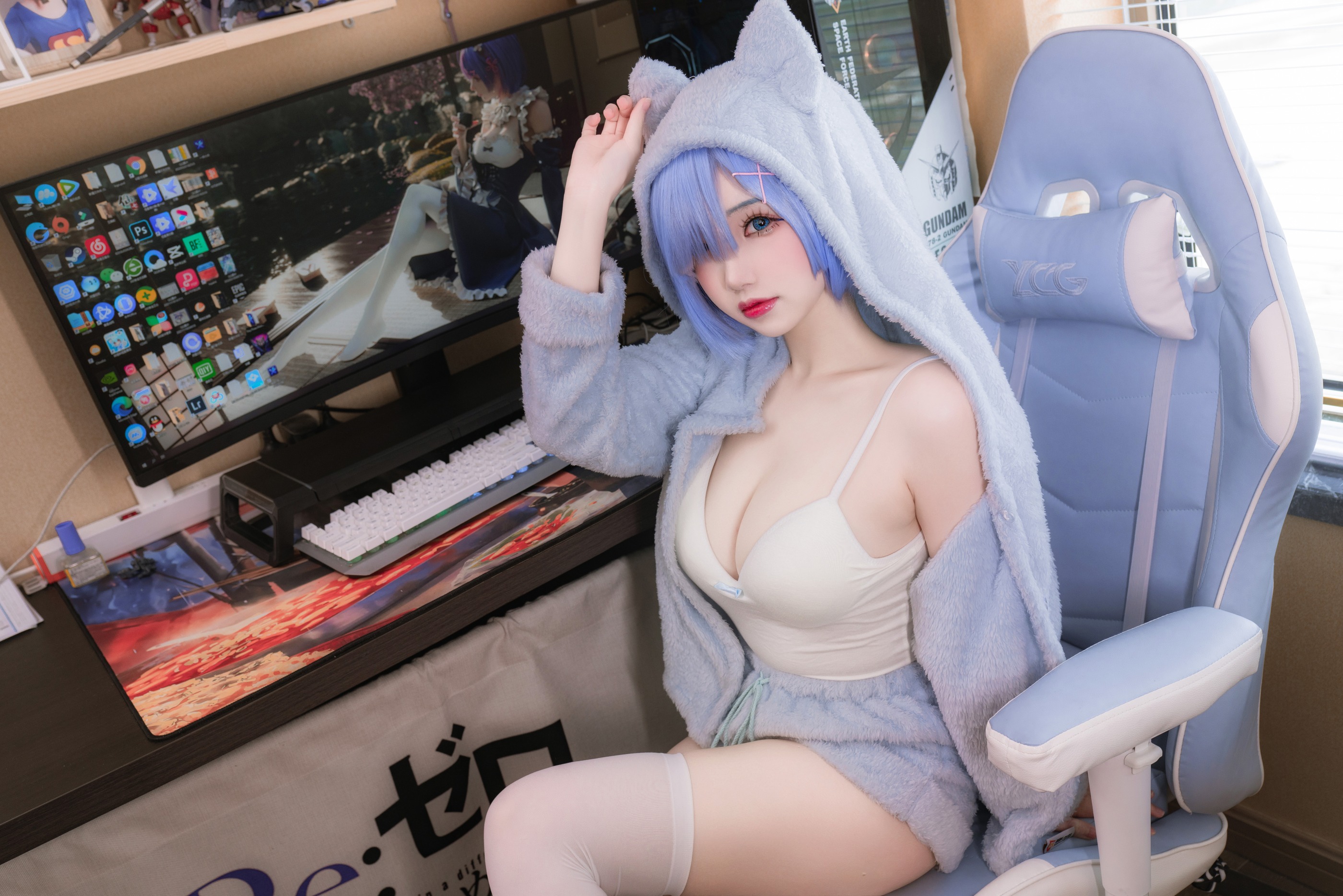 图片[1]-雪晴Astra – NO.099 雷姆猫[13P]-XikXak